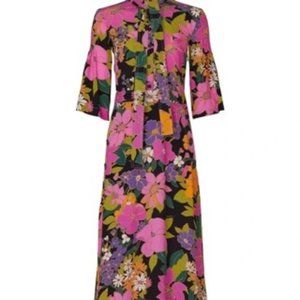 Patou Printed Scarf Dress Size 4